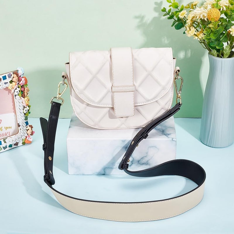 klarako PU Leather Purse Strap, 45.7 Inch Adjustable Leather Crossbody Bag Strap Long Handbag Strap Shoulder Strap with Swivel Buckles 1.6 Inch Wide for Shoulder Bag Tote Bags Satchel Bucket Bags - Image 4