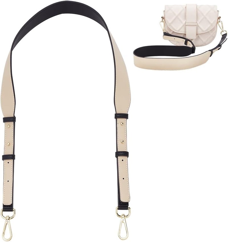 klarako PU Leather Purse Strap, 45.7 Inch Adjustable Leather Crossbody Bag Strap Long Handbag Strap Shoulder Strap with Swivel Buckles 1.6 Inch Wide for Shoulder Bag Tote Bags Satchel Bucket Bags - Image 1