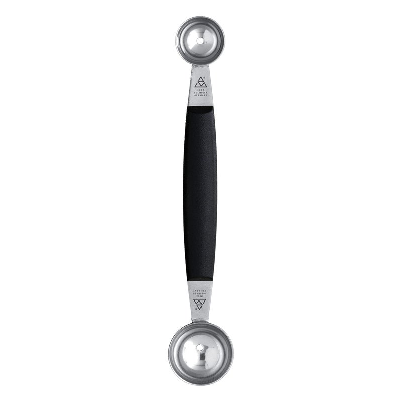 triangle Double Melon Baller  TwoSided 0912 in 2230 mm Stainless Steel Scoops for Fruits Vegetables Butter  More  Comfortable Handle  Dishwasher Safe  Made in Germany
