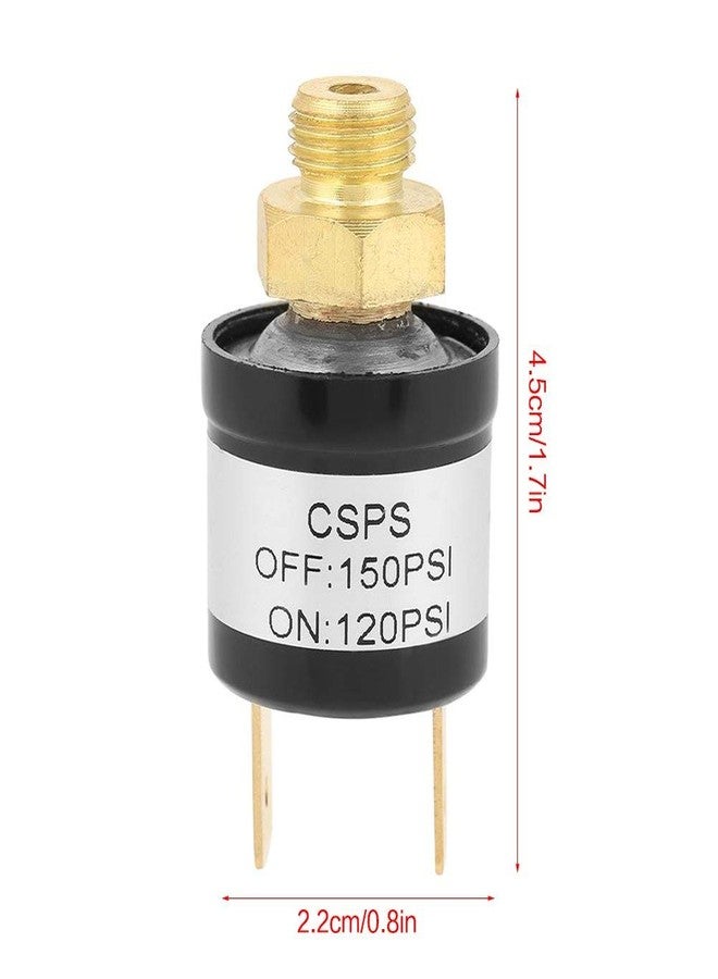 والفرونت مفتاح ضغط ضاغط الهواء 120-150 رطل لكل بوصة مربعة مفتاح التحكم في ضغط صمام 1/8 NPT - Image 2