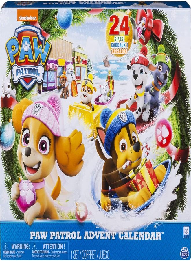 PAW PATROL - Paw Patrol Advent Calendar with 24 Collectible Plastic Figures - Image 1