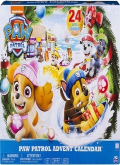 Paw Patrol Advent Calendar with 24 Collectible Plastic Figures
