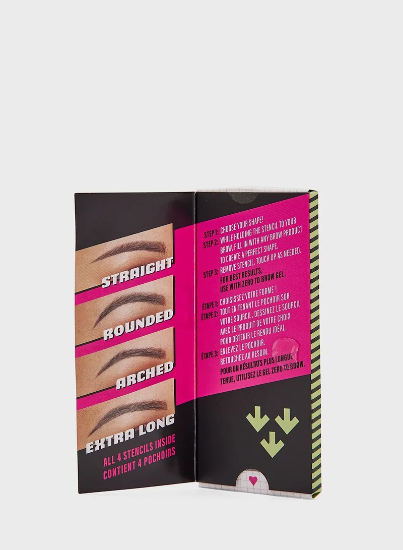 NYX PROFESSIONAL MAKEUP Zero-To-Brow Eyebrow Stencils - Skinny Brows