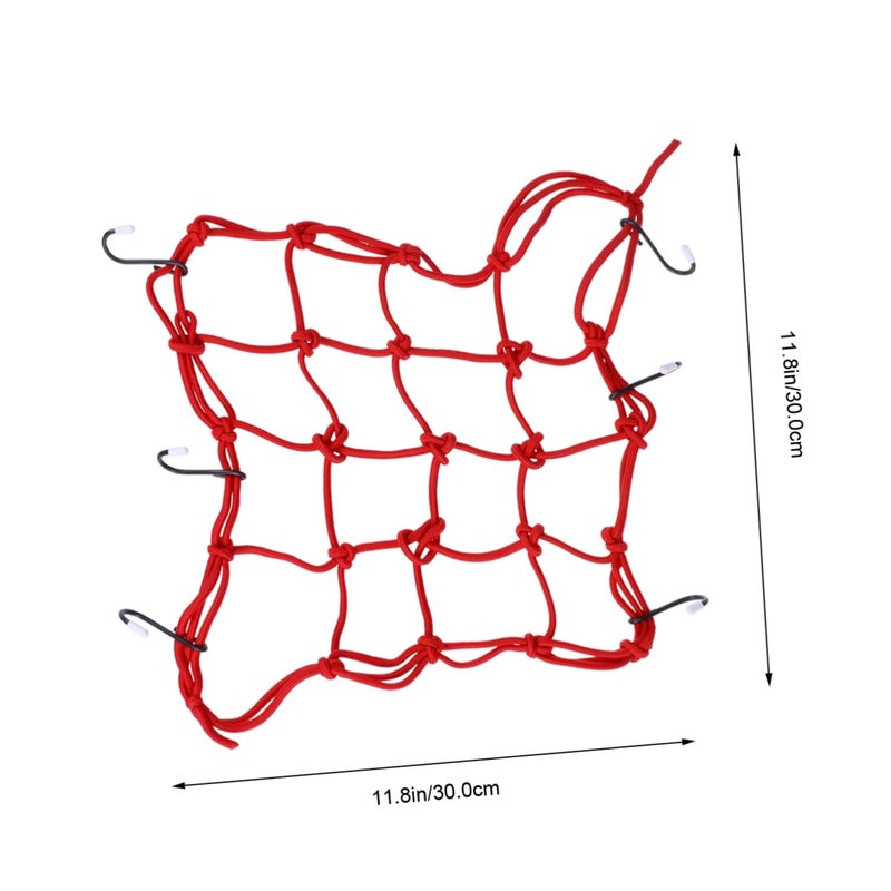 Elastic Heavy Duty Motorcycle Cargo Net Cover with Adjustable Hooks for Outdoor Travel - Image 3