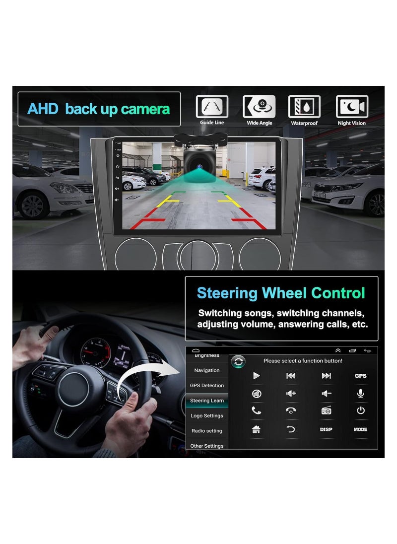 Vierex - Android Screen For BMW 1 Series E81 E82 E87 E88 AT 116i 118i 120i 130i 2004-2012 Manual AC, 9 Inch Screen Compatible Apple Carplay Android Auto Wireless 4GB Ram Reversing Camera Included - Image 1