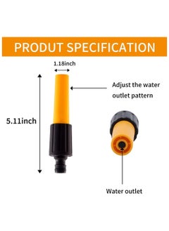 CMGTYYD 4 PCS Hose Nozzles, Hose Pipe Nozzle End, Garden Hose Nozzles & Spray Adjustable Head Garden Hose to Adjust The Water Flow for Watering Plants Car Washing Shower Pet (Yellow)  - Image 2