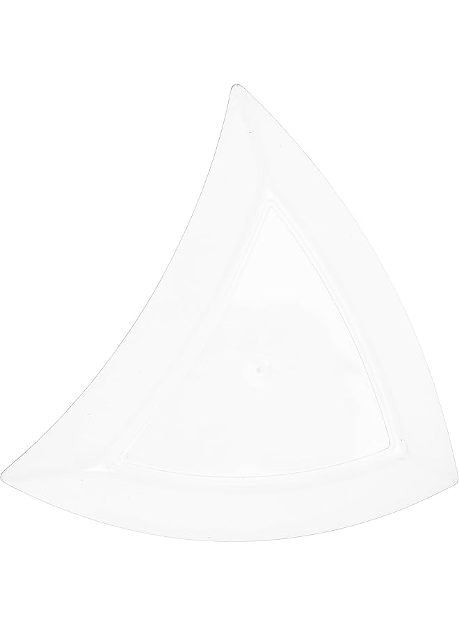Hotpack Triangular Shaped Heavy Weight Plastic Dishes 12 Pieces - Image 3
