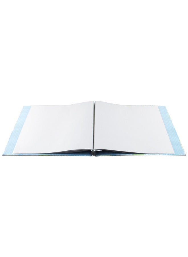 MCS Expandable 10Page Baby Scrapbook Album With Photo Opening Cover And 12 X 12 Inch Pages 13.5 X 12.5 Inch Baby Blue Quilt  - Image 3