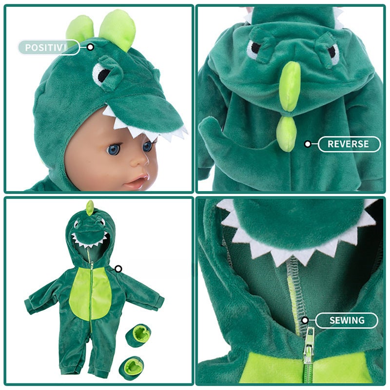 18inch American Girl Doll Clothes Cartoon Animal Jumpsuit Toy Doll Clothes Bjd Clothes Accessories(Q18-887 Stitch) - Image 3