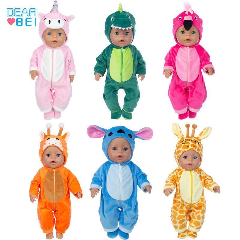 18inch American Girl Doll Clothes Cartoon Animal Jumpsuit Toy Doll Clothes Bjd Clothes Accessories(Q18-887 Stitch) - Image 2