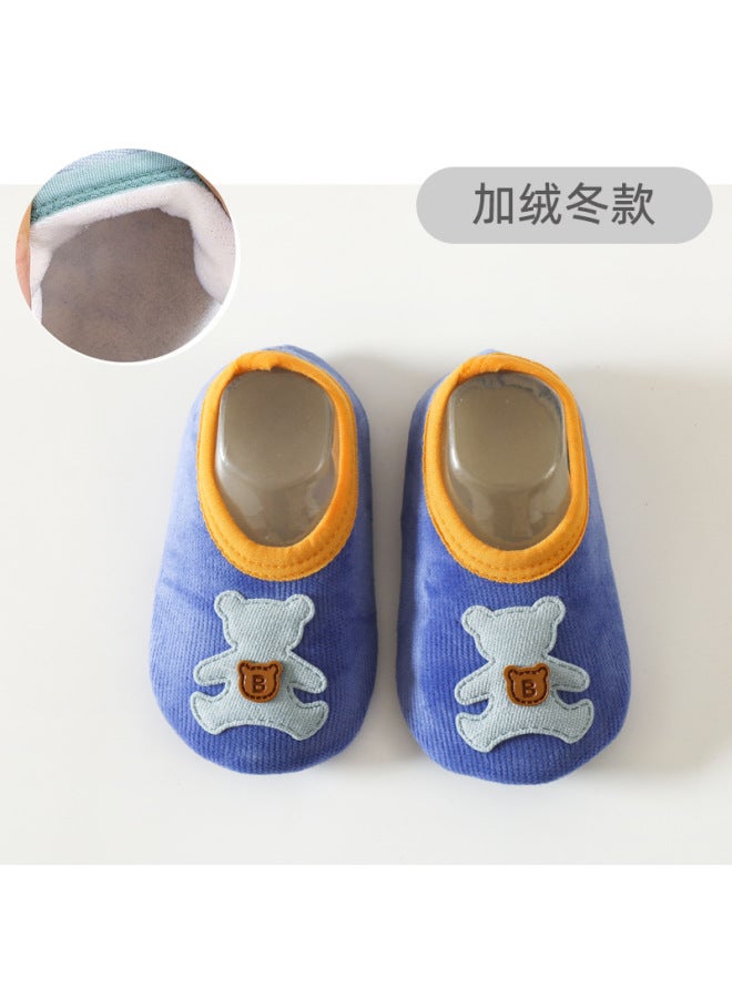 Cute Cartoon Pattern Baby Floor Socks With Glue, Non-slip, Soft, Sweat-absorbent And Breathable Kidsren's Home Indoor Shoe And Socks Sets