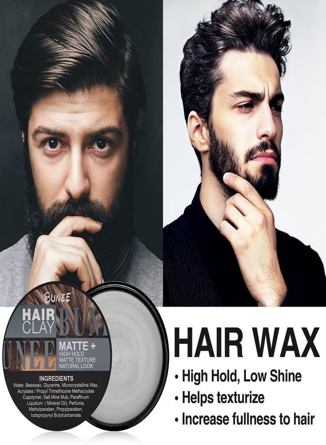 ZIBARBER Hair Clay，Super High Hold, Matte Finish，organic ingredients that promote hair and scalp health，For Natural Texture Hairstyles (100g) - Image 5