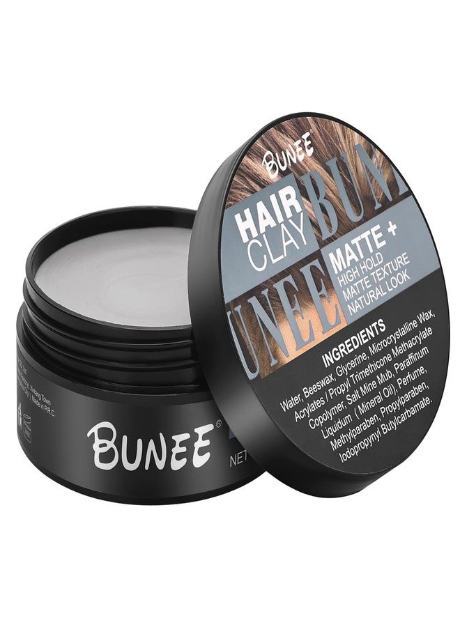 ZIBARBER Hair Clay，Super High Hold, Matte Finish，organic ingredients that promote hair and scalp health，For Natural Texture Hairstyles (100g) - Image 1