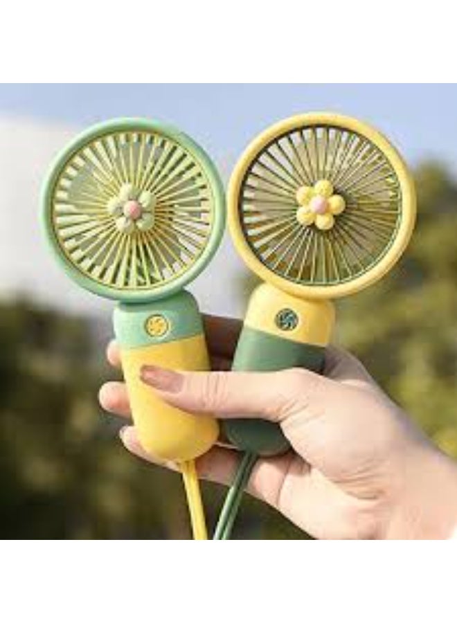 Portable Three Speed Setting USB Mini Handheld Fan With Stand Cradle - Image 1