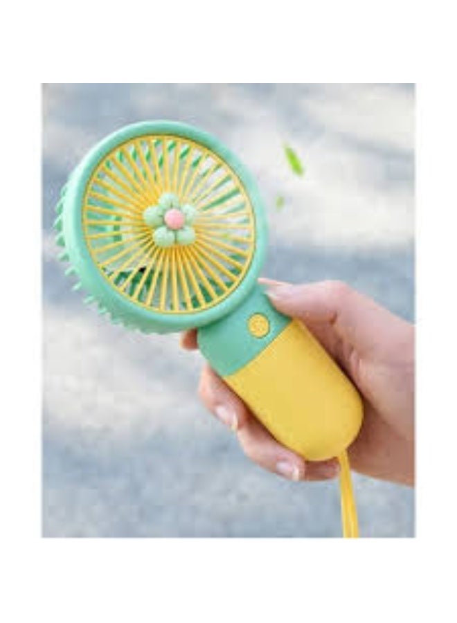 Portable Three Speed Setting USB Mini Handheld Fan With Stand Cradle - Image 2