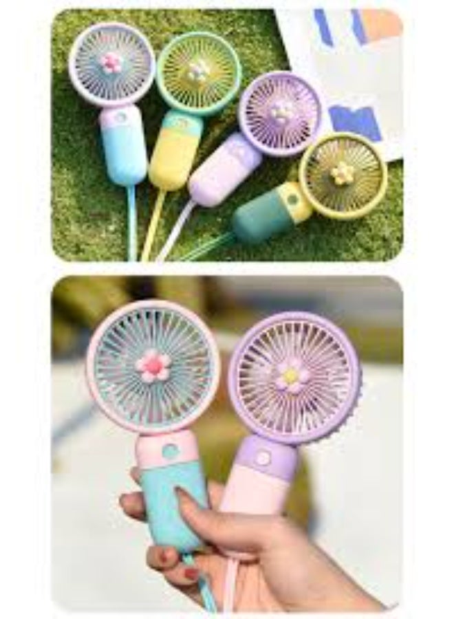 Portable Three Speed Setting USB Mini Handheld Fan With Stand Cradle - Image 3