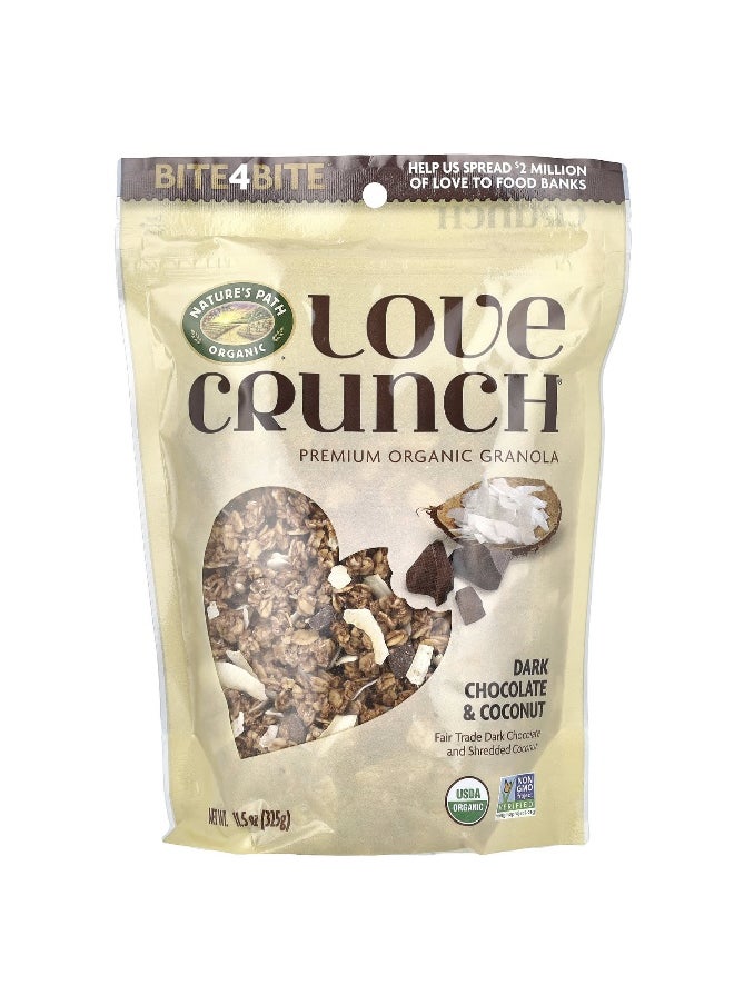 Nature's path Nature's Path, Love Crunch®, Premium Organic Granola, Dark Chocolate & Coconut, 11.5 oz (325 g)  - Image 1