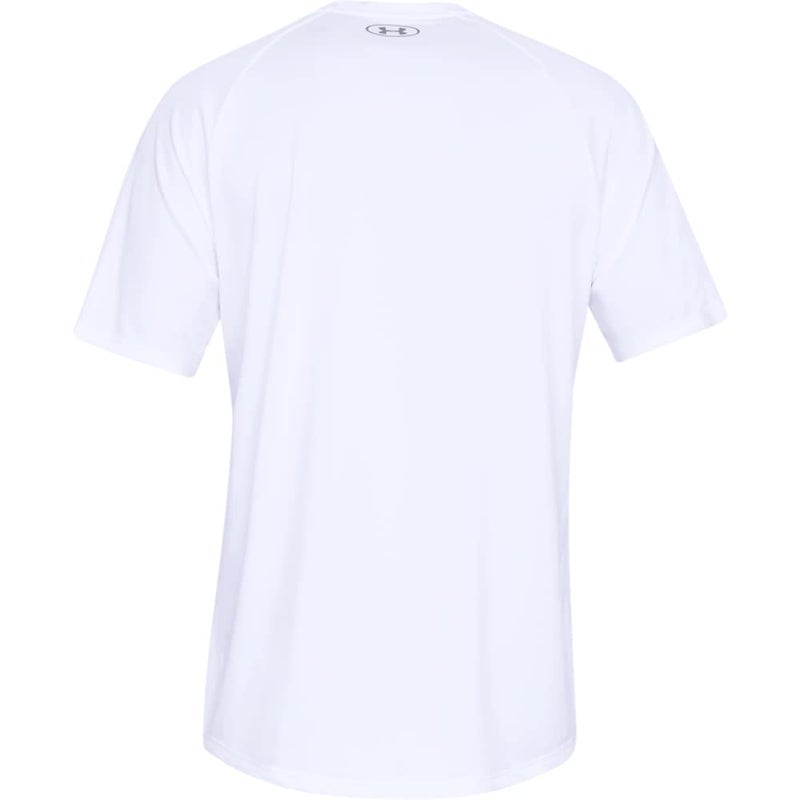 Under Armour Men's Tech 2.0 Short-Sleeve T-Shirt , White (100)/Overcast Gray, 4X-Large - Image 5