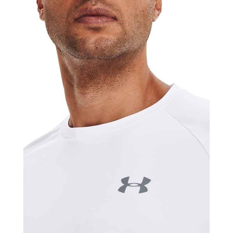 Under Armour Men's Tech 2.0 Short-Sleeve T-Shirt , White (100)/Overcast Gray, 4X-Large - Image 3