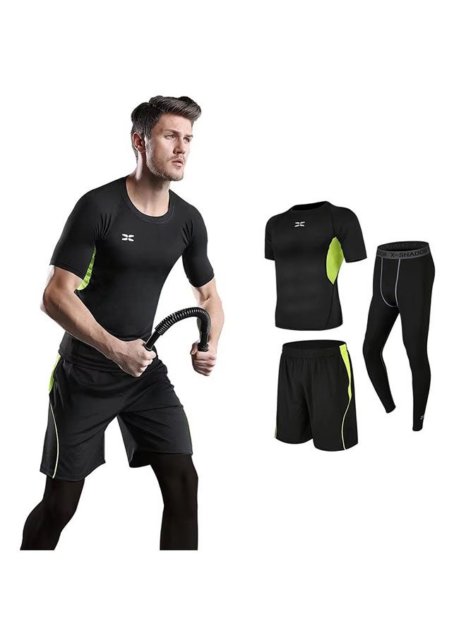 جوي شيك طقم رياضي أسود – ملابس رياضية قابلة للتنفس وسريعة الجفاف مناسبة للاستخدام اليومي، الجري، اليوغا، التمارين، كرة السلة والأنشطة الخارجية - Image 5