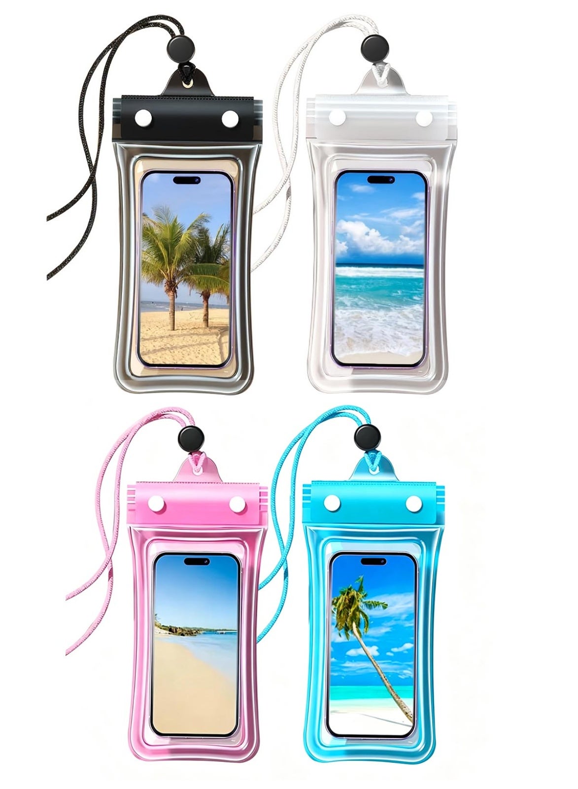 نيكور Nicor 4pcs IPX8 30m Airbag Floating Waterproof Phone Pouch Case