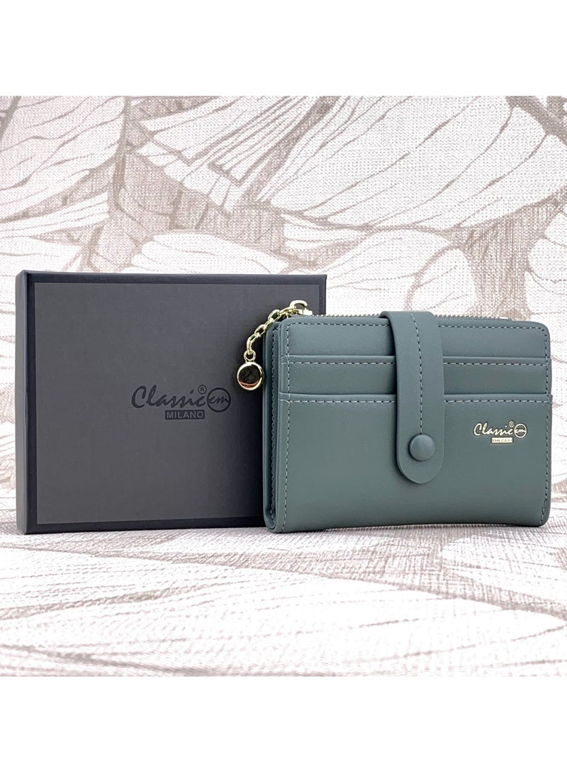 Classic Milano Premium Faux Leather Wallet for Women with Coin Zip | Ladies Wallet Stylish Card Holder Purse | Slim Women's Wallet for Daily Use, Travel, and Gifting - Image 1