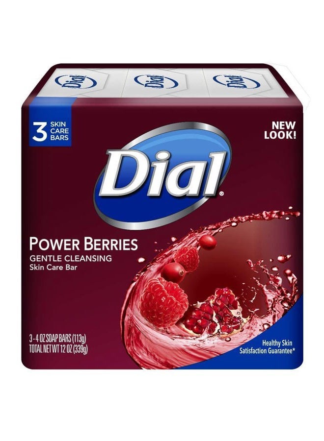 Dial Glycerin Soap Bars with Power Berries, 4 oz bars, 3 ea - Image 1