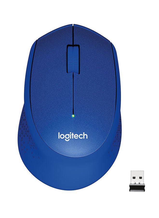 Logitech M330 Silent Wireless Mouse Blue - Image 1
