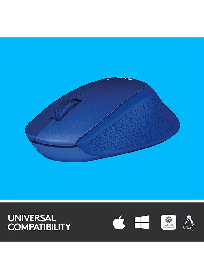 Logitech M330 Silent Wireless Mouse Blue - Image 4
