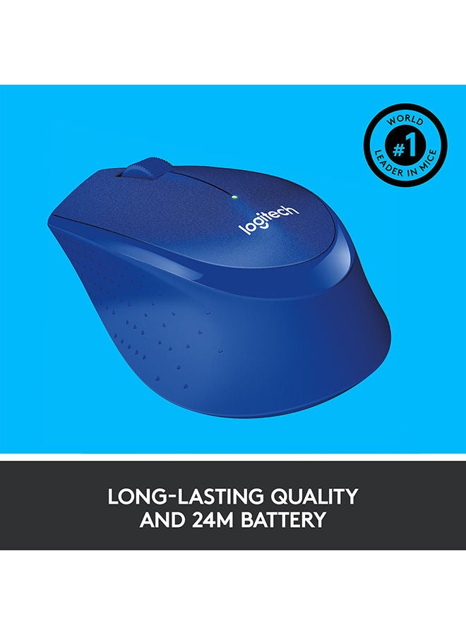 Logitech M330 Silent Wireless Mouse Blue - Image 5
