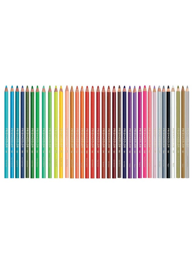 Prismacolor - Prismacolor Junior Colored Pencils, Assorted Colors, Art Supplies for Drawing, Sketching, Adult Coloring, Set of 48, Soft Core Color Pencils, Junior 4.0mm - Image 1