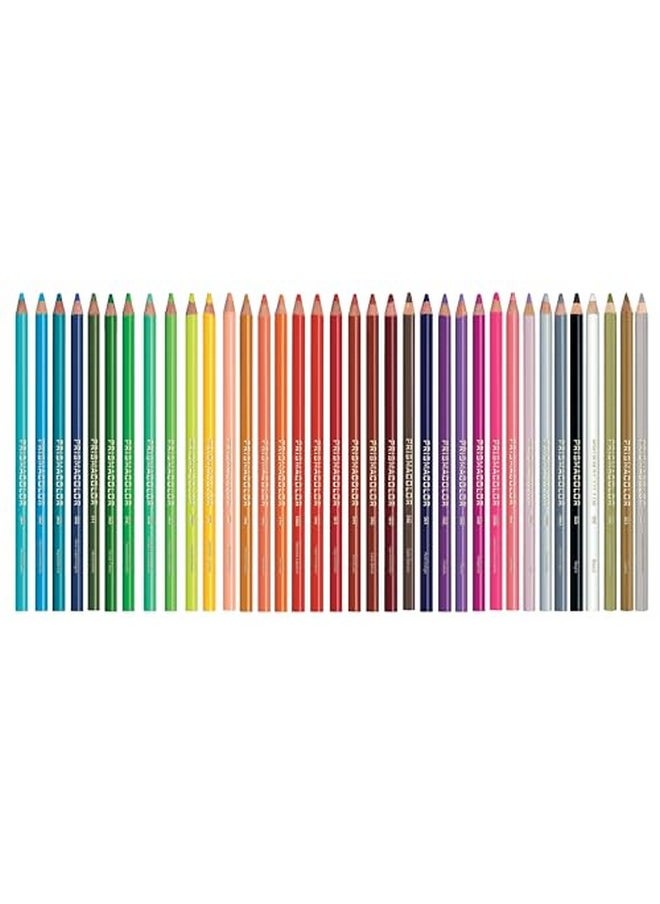 Prismacolor - Prismacolor Junior Colored Pencils, Assorted Colors, Art Supplies for Drawing, Sketching, Adult Coloring, Set of 48, Soft Core Color Pencils, Junior 4.0mm - Image 1