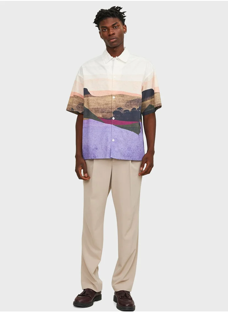 JACK & JONES Aop Printed Regular Fit Shirt