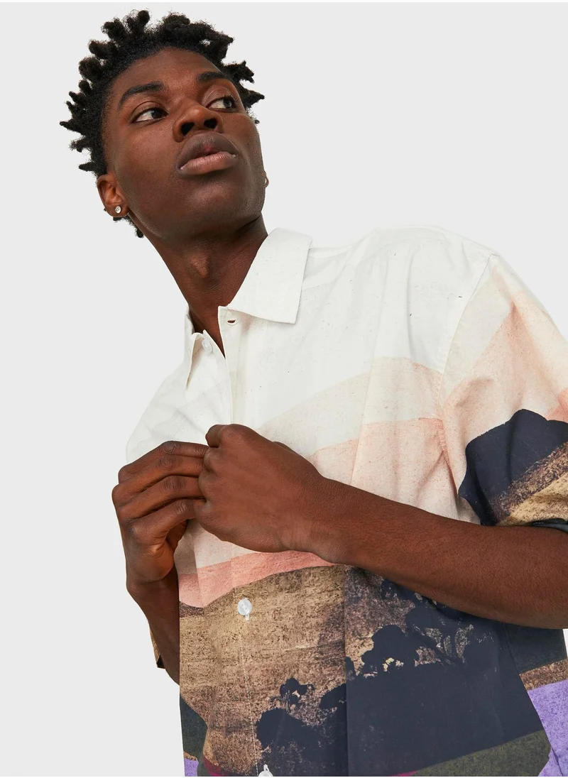 JACK & JONES Aop Printed Regular Fit Shirt