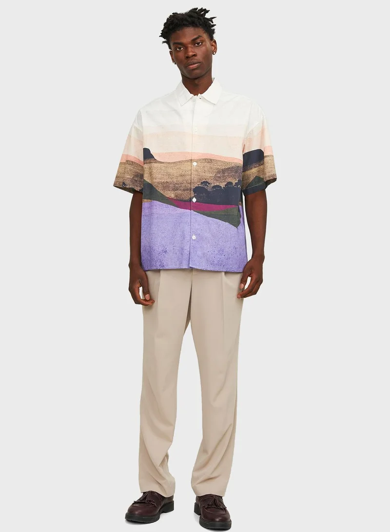 JACK & JONES Aop Printed Regular Fit Shirt