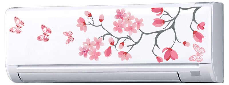 Decopix Ac Sticker Fridge Sticker Wall Sticker Split Ac Stickers Air Conditioner Sticker Standard Size Fit for All ModelsSizesBrands Vinyl Multicolor Sm6012 SelfAdhesive