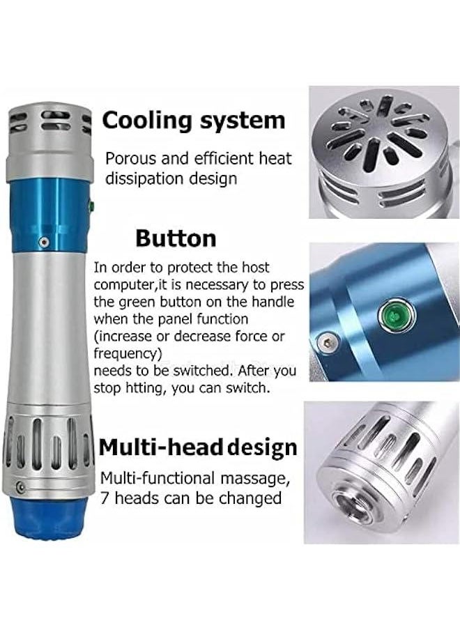 Arabest Electromagnetic Shockwave Therapy Device for Pain Relief and Muscle Relaxation with 7 Massage Attachments  - Image 3