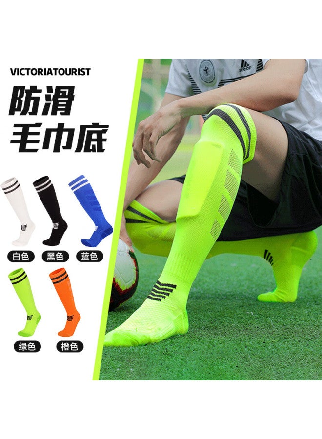 Victoriatourist Kids Soccer Socks Long Tube Towel Bottom Autumn Winter Professional Sports Men's Sweat-absorbing High Tube Anti-slip School Compeion Socks - Image 1