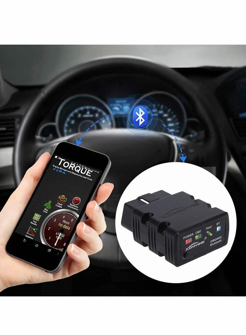 OBD2 Bluetooth Scanner, Bluetooth Wireless OBD-II Car Auto Diagnostic Scan Tools - Image 3