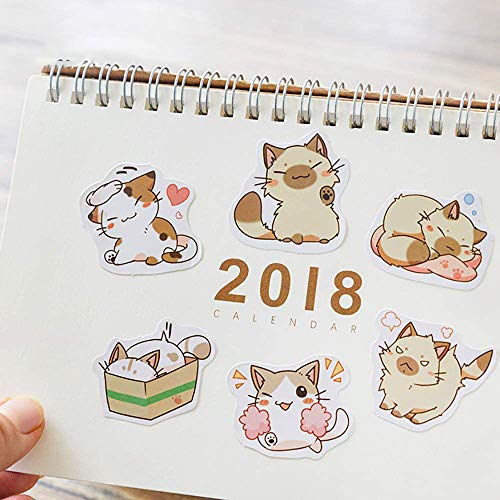 Doraking Small Size Scrapbook Stickers, 45pcs Doraking Boxed DIY Decoration Super Cute Cats Stickers for Laptop Planners Scrapbook Suitcase Diary Notebooks Album(Sweet Cats, 45pcs/ Box) - Image 3