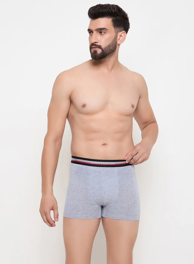 John Players John Player Pack of 2 - Solid Trunks with Elastic Waistband