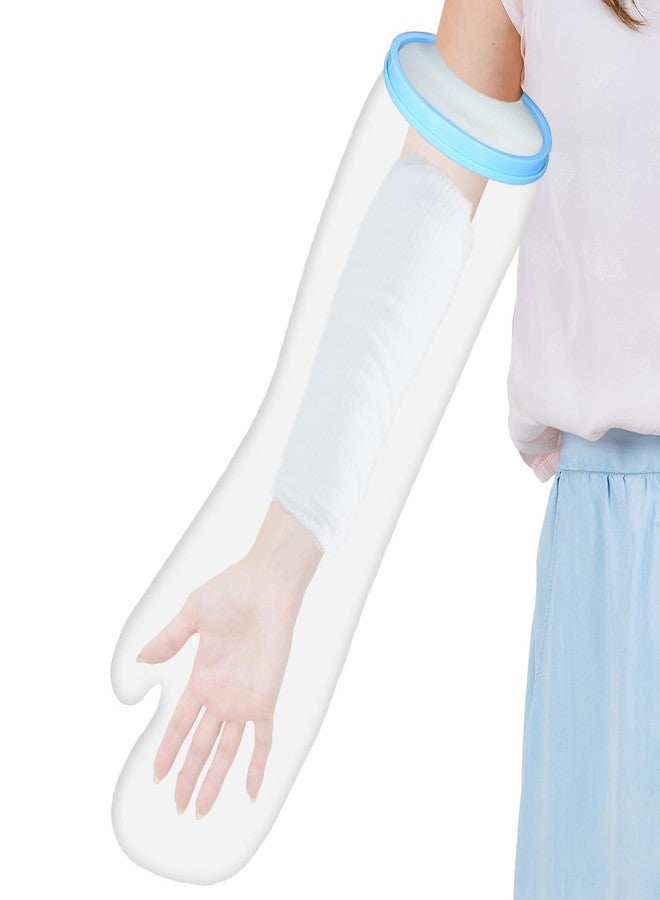KEEFITT Adult Cast Covers for Shower Arm, KT2201 Waterproof Shower Cast Protector Extra Large Long, Watertight Protection for Post Surgery, Cast Wounds Reusable (Straight Style) - Image 1