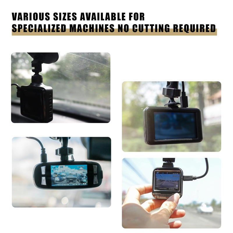 Tucnoeu 8Pcs Dashcam Windshield Sticke Clear Electrostatic Stickers Sticker Shield for Windshields,Prevent Scratching & Falling,Windshield Sticker for Mounting Dash cam Phone Projection Screen - Image 5