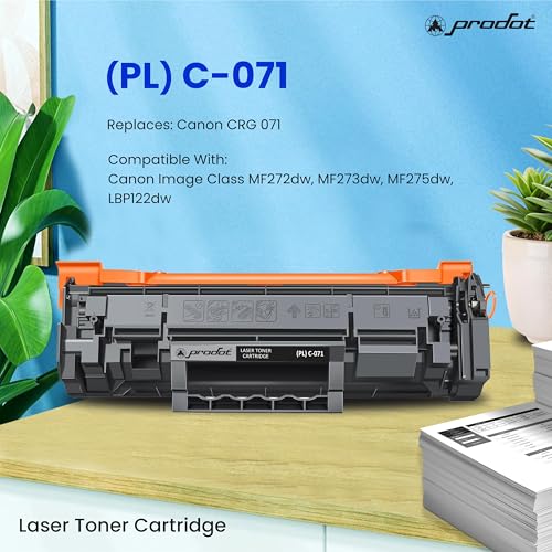 ProDot ProSeries 071 Toner Cartridge Replaces Canon CRG 071 Compatible with Canon LBP122dw /MF275dw ,MF272dw I 1200 Page Yield I 1 Year Warranty (1 PC) - Image 2