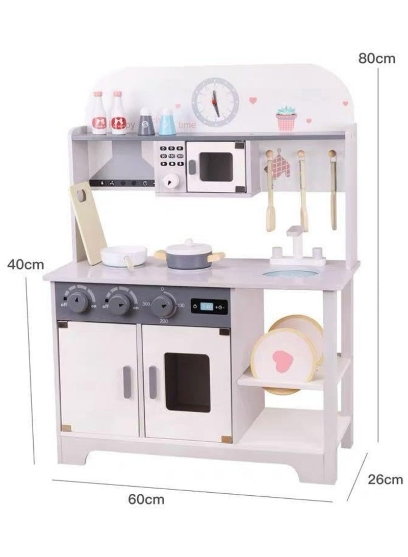 HASSM Wooden kitchen toys for children are rich in practical details, and children pretend to be kitchen toys. - Image 3