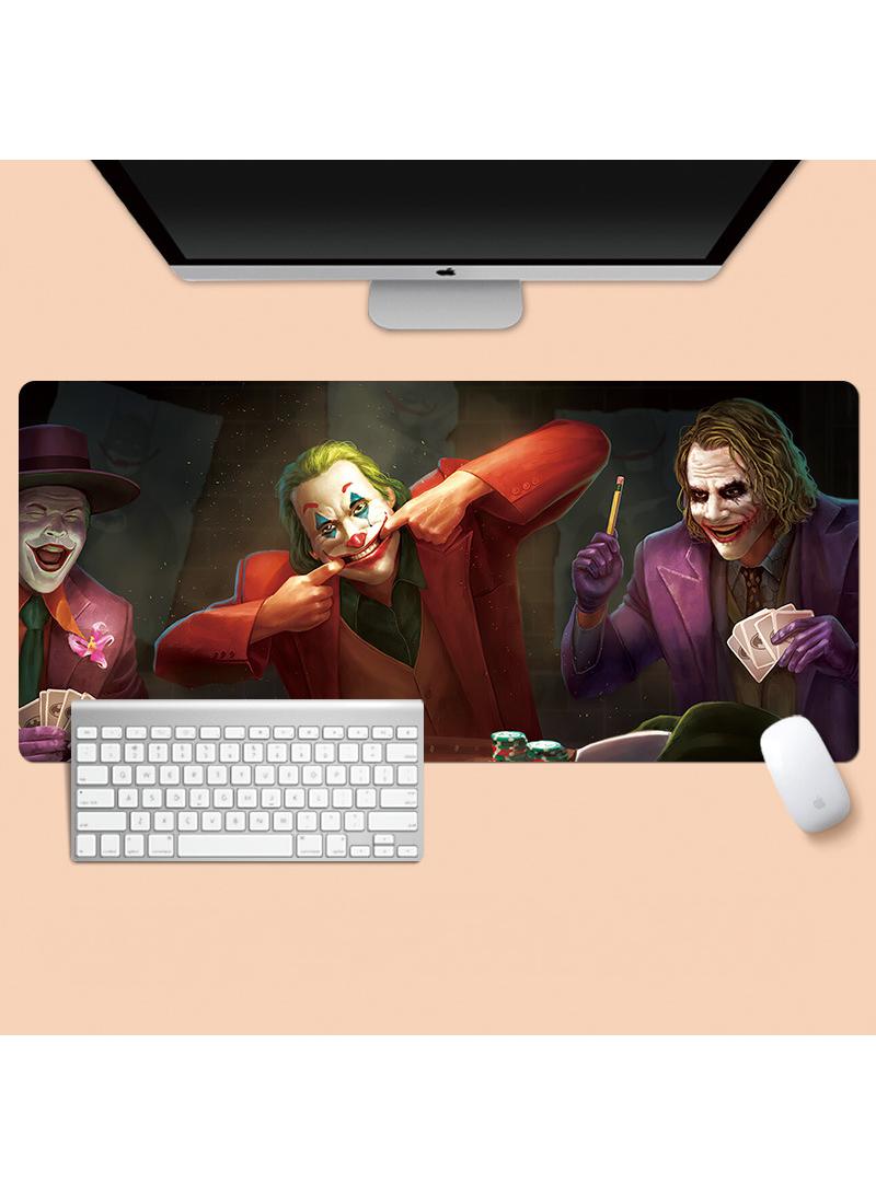 Y&D Joker Anime Movie Characters Gaming Mouse Pad Extended Large Mat Desk Pad Stitched Edges Mousepad Long Mouse Pad And Non-Slip Rubber Base Mice Pad 800X300X4mm