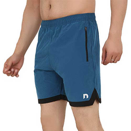 NEVER LOSE Gym Short,Workout Short, Cycling Short, Sport Short, Men’s Short Teal Blue (in, Alpha, XL, Regular, Blue) - Image 2