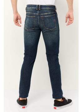 DIESEL Men 1979 Sleenker Skinny Fit Washed Stretchable Jeans, Blue  - Image 4