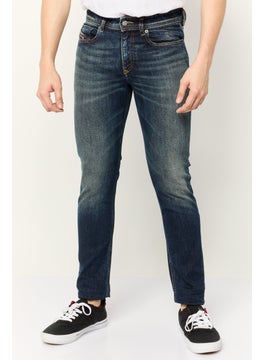DIESEL Men 1979 Sleenker Skinny Fit Washed Stretchable Jeans, Blue  - Image 1
