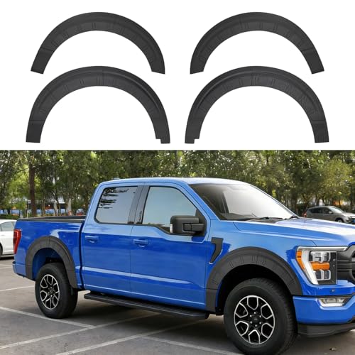 Titibett Fender Flare Protector Fits for 20212026 Ford F150 Wheel Arch Cover Mudguard Compatible with F150 Exterior Accessories Exclude Raptor Wing Guards Fender Trims 4PCS - Image 1